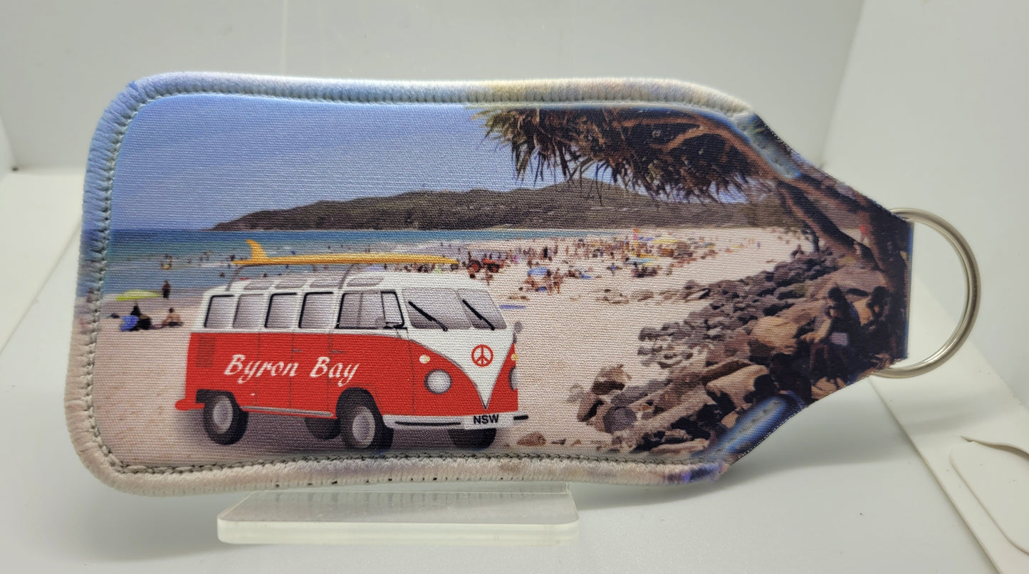 Byron Bay Neoprene Keyrings