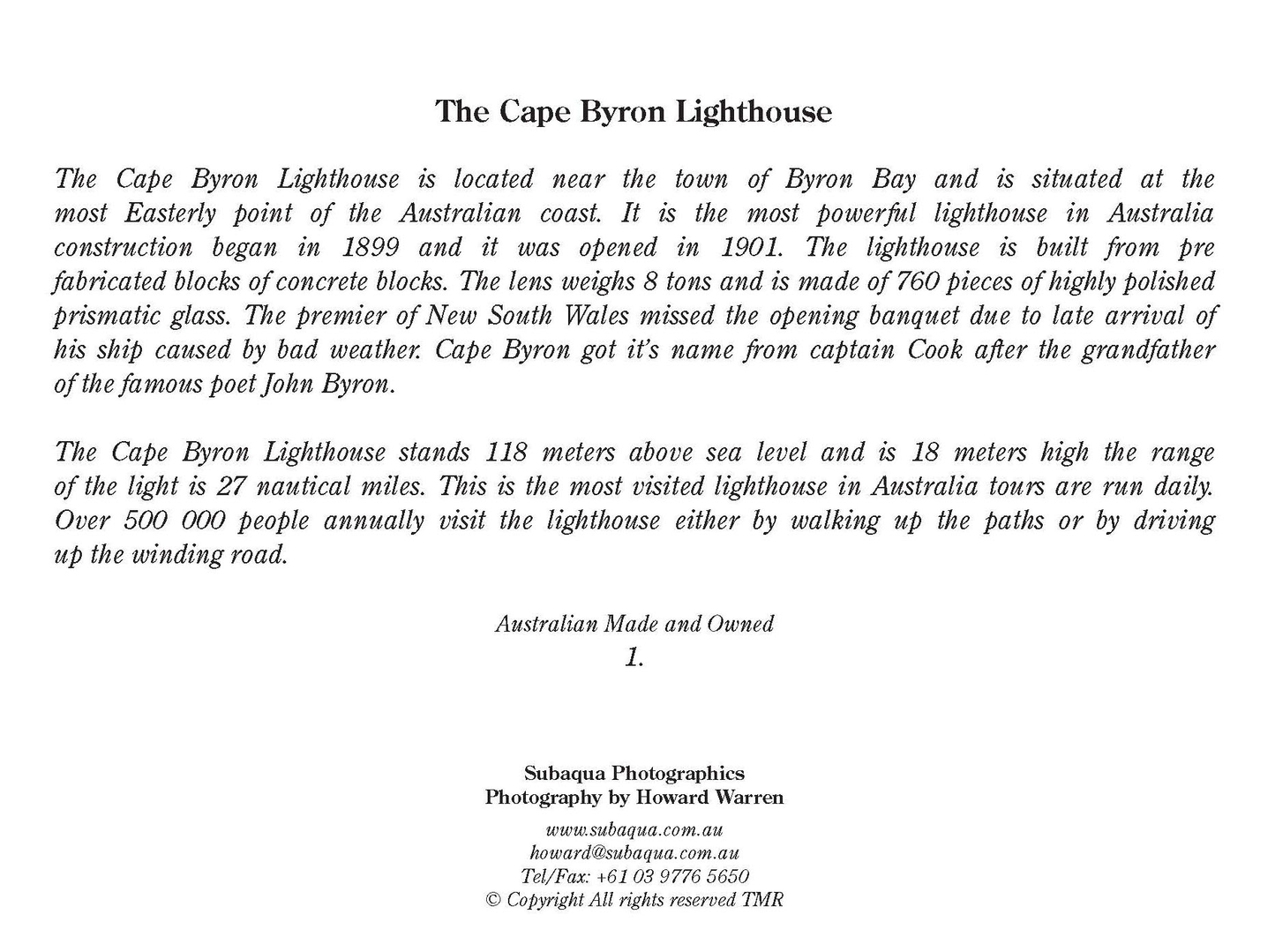 Byron Bay Lighthouse Greeting Cards