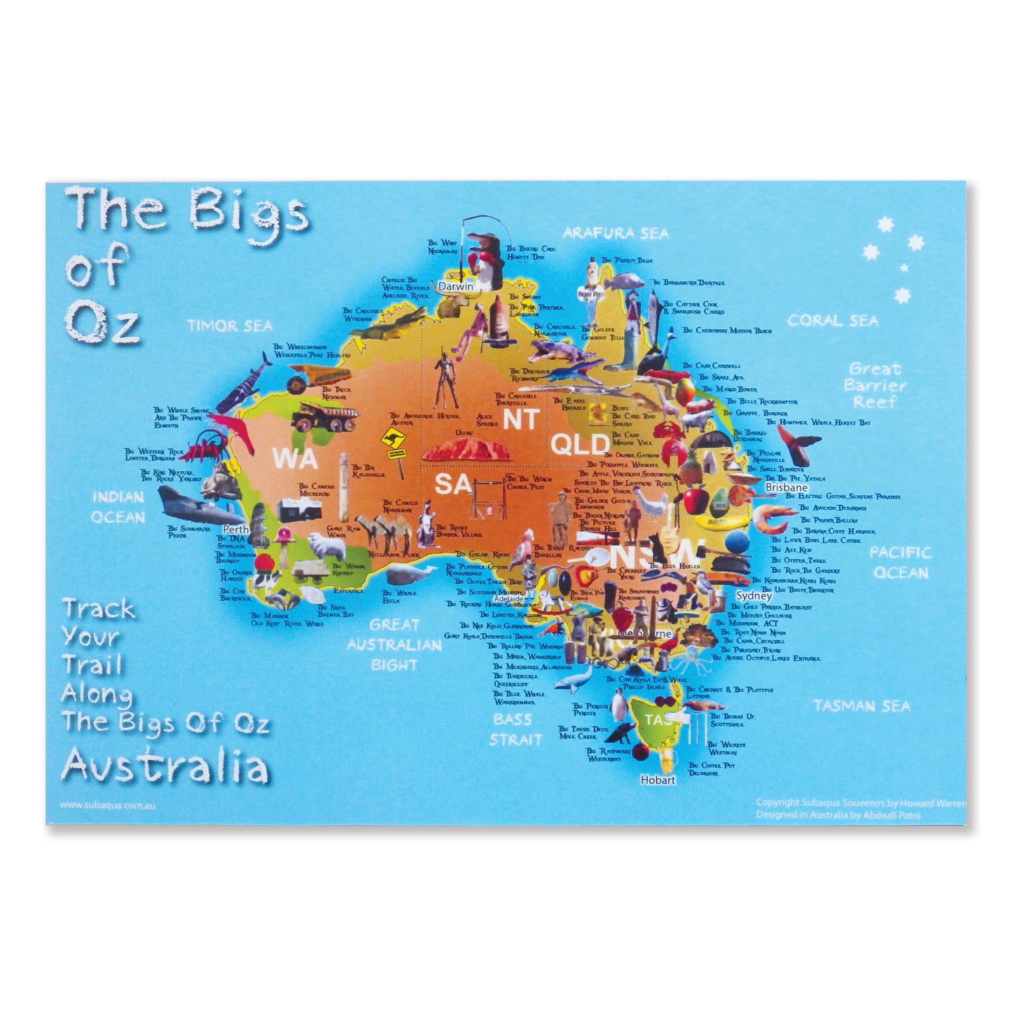 Big Things Of Oz postcard