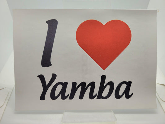 I Love Yamba car sticker